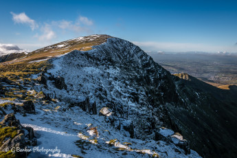 The Black Ladders face of Carnedd Dafydd