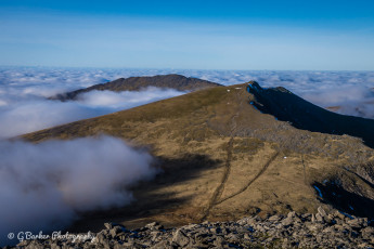 Y Garn and Elidir Fawr from Glyder Fawr