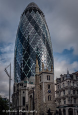 A view of The Gherkin